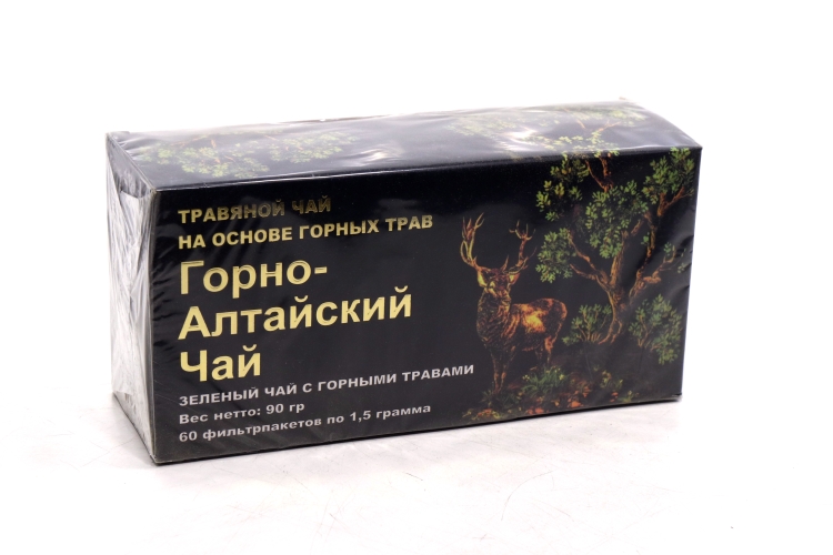 Чай Нарине Горно-Алтайский травяной зеленый, 1,5 г, 60 шт, фильтр-пакет